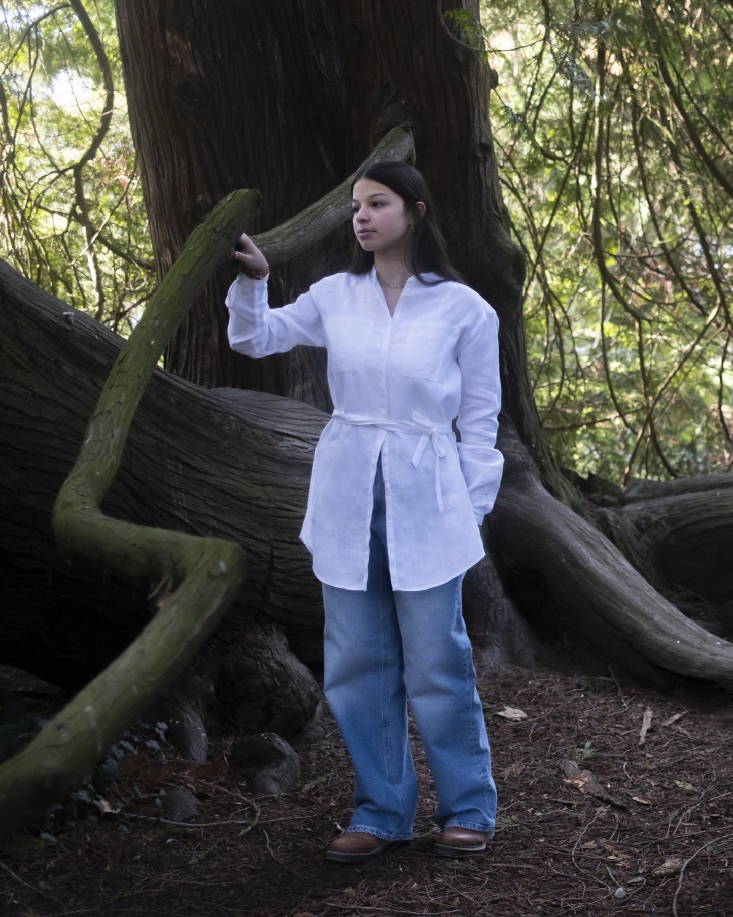 Chemise Yasmine - Lin Blanc