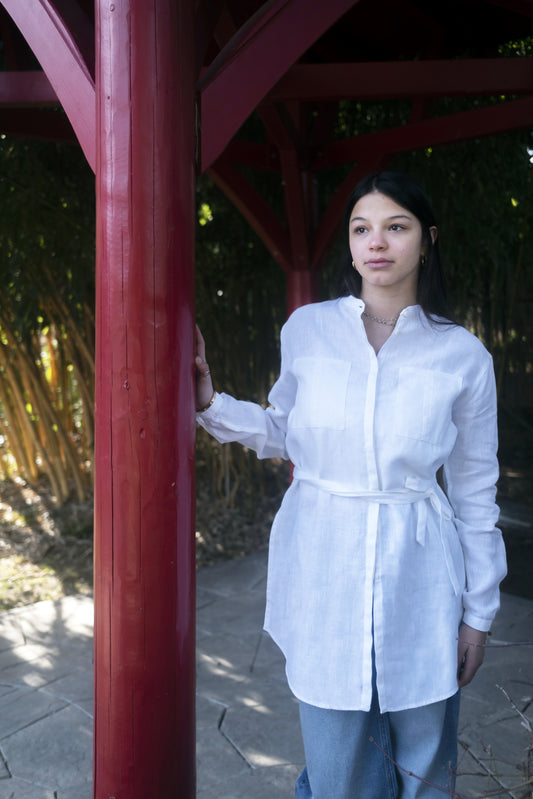 Chemise Yasmine - Lin Blanc